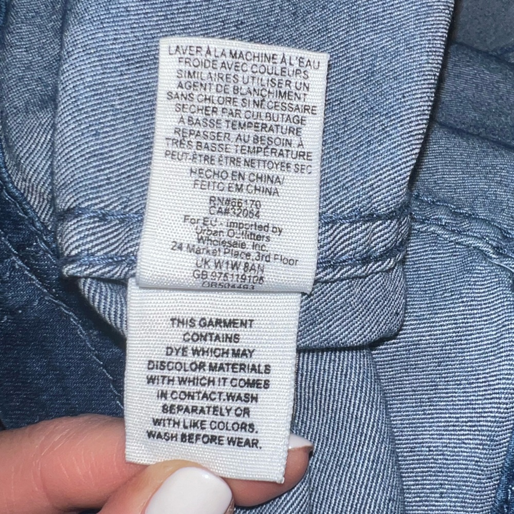 Free People Modern Femme Blue Denim Skirt - Picture 9 of 12